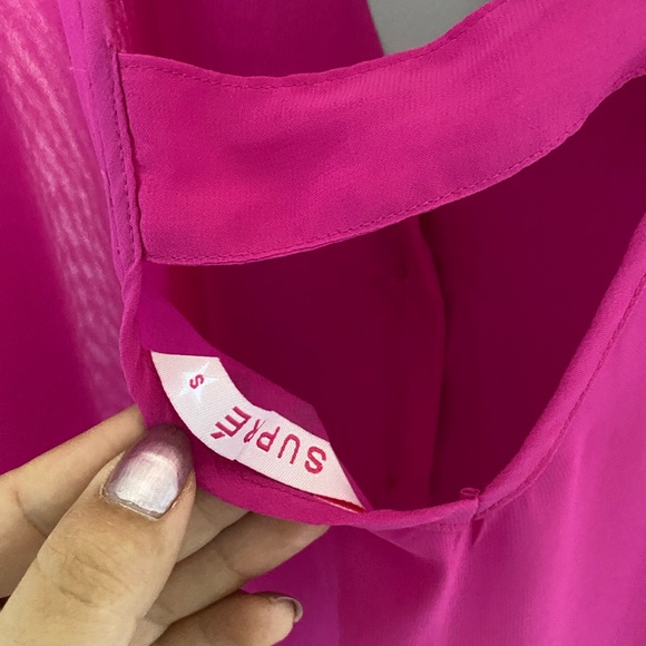 Pink Tank Top Blouse - Picture 3 of 3